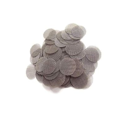 VideoPUP 50 Pieces 60 mesh 5/8 Inch Stainless Steel Screens Pipe Screen Filters, Premium Type 304 Pipe Screen Filters, Silver