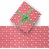 InterestPrint Personalized Name Gift Wrap Paper Age Name Birthday Pattern Light Red Custom Birthday Wrapping Paper Roll Fashion Birthday Gift for Boys Girls Kids Baby Shower Birthday Anniversary view 2