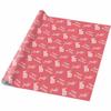 InterestPrint Personalized Name Gift Wrap Paper Age Name Birthday Pattern Light Red Custom Birthday Wrapping Paper Roll Fashion Birthday Gift for Boys Girls Kids Baby Shower Birthday Anniversary view 4