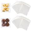YunKo 200 Pack Self Sealing Cellophane Bags, Clear Cellophane Treat Bags for Cookies & Candy, Small Cookie Bags for Gift Giving(4x4 INCH) view 1