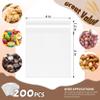 YunKo 200 Pack Self Sealing Cellophane Bags, Clear Cellophane Treat Bags for Cookies & Candy, Small Cookie Bags for Gift Giving(4x4 INCH) view 3