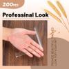 YunKo 200 Pack Self Sealing Cellophane Bags, Clear Cellophane Treat Bags for Cookies & Candy, Small Cookie Bags for Gift Giving(4x4 INCH) view 4