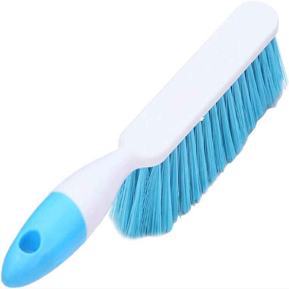 1 PCS Blue Soft Bristle Cleaning Brush Hand Brushs Bed Hair Dust Removal Scrubber Cleaner for Family Sofa Furniture