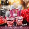 Lounsweer 100 Pcs 9oz Rimmed Plastic Cups Valentine's Clear Cocktail Cups Heavy Duty Wine Glasses for Valentine's Day Birthday Bridal Shower Baby Shower Wedding Holiday Celebrations(Hot Pink) view 4
