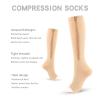 Blaward Zipper Compression Socks for Women and Men - 20-30 mmHg Open Toe Support Socks Walking Running Compression Stocking view 2