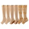 Blaward Zipper Compression Socks for Women and Men - 20-30 mmHg Open Toe Support Socks Walking Running Compression Stocking view 1