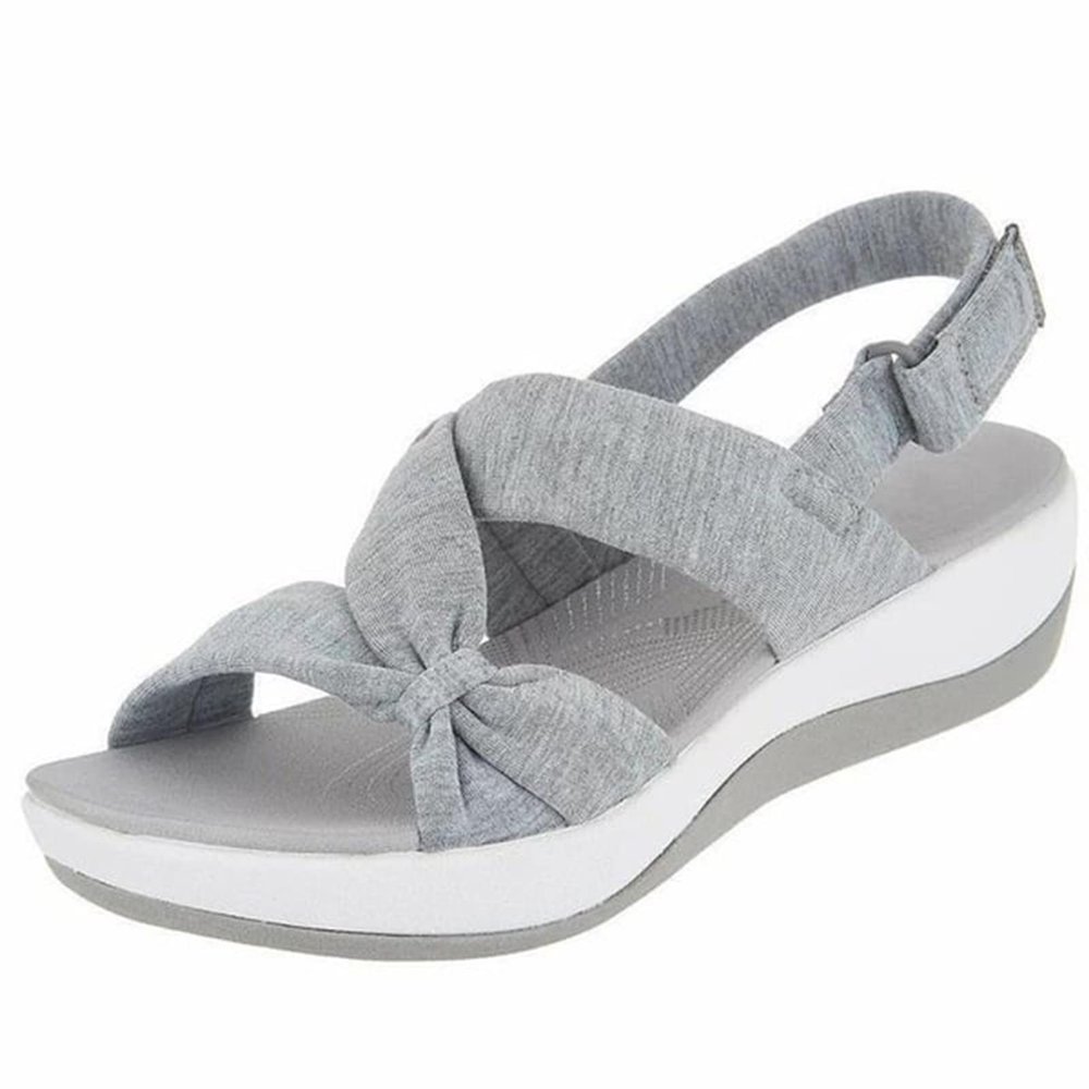 Xuwenh Women's Dr.Care Orthopedic Arch Support Reduces Pain Comfy Sandal, Comfortable Good Arch Support Strappy Walking Sandals for Women, Women's Ultra-Comfy Breathable Sandals-Grey||9