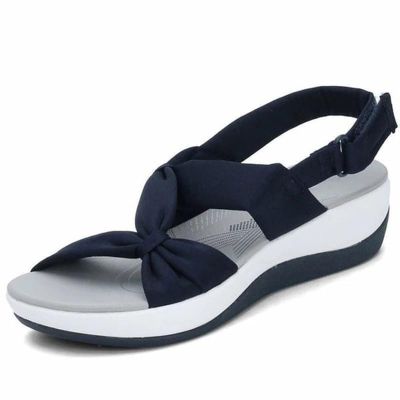 Xuwenh Women's Dr.Care Orthopedic Arch Support Reduces Pain Comfy Sandal, Comfortable Good Arch Support Strappy Walking Sandals for Women, Women's Ultra-Comfy Breathable Sandals-Blue||9