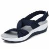 Xuwenh Women's Dr.Care Orthopedic Arch Support Reduces Pain Comfy Sandal, Comfortable Good Arch Support Strappy Walking Sandals for Women, Women's Ultra-Comfy Breathable Sandals-Blue||9 view 1