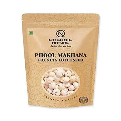 Green Velly ORGANIC NATURE Phool Makhana Fox Nut Pack of 300 Gram