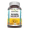 Amazing Omega Norwegian Cod Liver Oil 1000 Mg Softgels Supplement | Omega-3, EPA, DHA, Vitamin A, D & Vitamin E (Lemon | 120 Count) view 1
