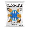 SNACKLINS Plant Based Crisps SEA SALT & VINEGAR - Gluten Free, Grain Free, 100% Kosher, Vegan Healthy Snacks, Crunchy Puffed Snack, Only 100 Calories Per Bag - .9oz Bag (Case of 6) view 4