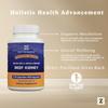 Zen Principle Grass Fed Beef Kidney Supplement, 210 Capsules, 3000 mg. DAO Enzyme for Histamine Health. Selenium and B12 for Thyroid Support. view 4