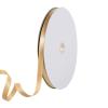 3/8 in x 98.4 Yards Single Faced Gold Ribbon, Solid Color Satin Ribbon, Antique Polyester Fabric Craft,for Gift Wrapping Wedding Flower Bouquet Hair Bow view 1