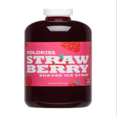 Koldkiss Snow Cone Syrup, Pint (Strawberry)