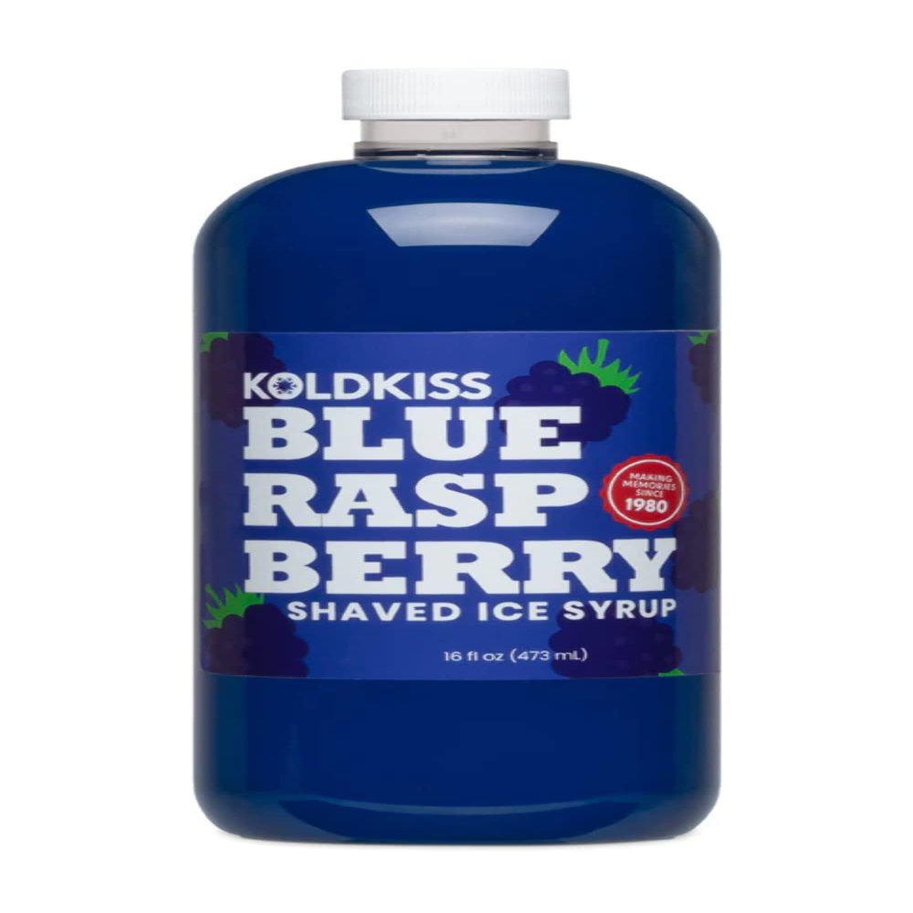 Koldkiss Snow Cone Syrup, Pint (Blue Raspberry)
