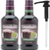 Upouria Irish CremeCoffee Syrup Flavoring, 100% Vegan, Gluten-Free, Kosher, Keto, 750 mL Bottle (Pack of 2) with Coffee Syrup Pump view 1