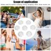 7PCS Round Travel Portable Small Transparent 7 Day Am Pm Case Jumbo Container for Outdoor view 2