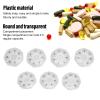 7PCS Round Travel Portable Small Transparent 7 Day Am Pm Case Jumbo Container for Outdoor view 4