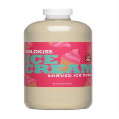 Koldkiss Snow Cone Syrup, Pint (Ice Cream)