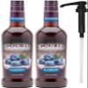 Upouria Blueberry Syrup Flavoring, 100% Vegan, Gluten-Free, Kosher, 750ml bottle (Pack of 2) with 1 Syrup Pump view 1