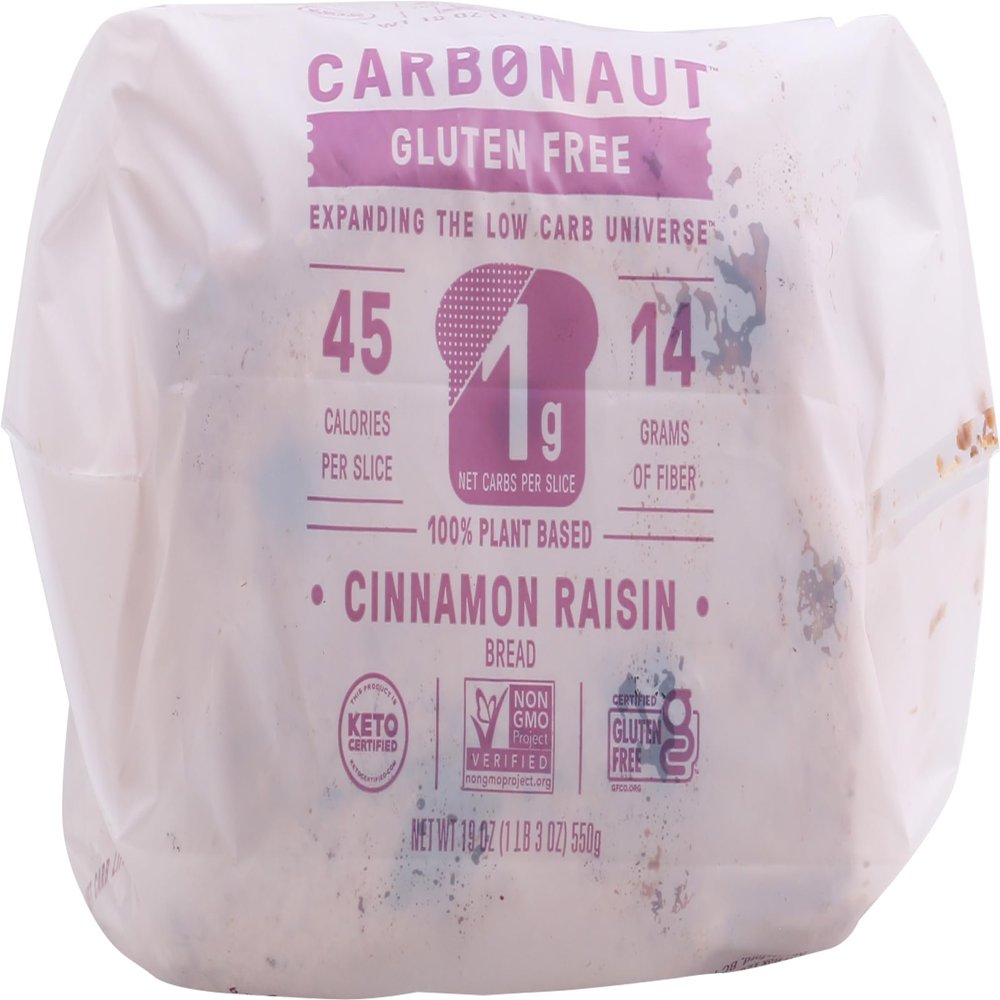 Carbonaut Low Carb Cinnamon Raisin Bread, 19 OZ