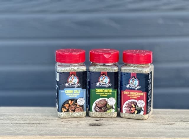 Chimichurri Bundle - Chimi Salt, Traditional & Spicy Chamigo Chimichurri Seasoning