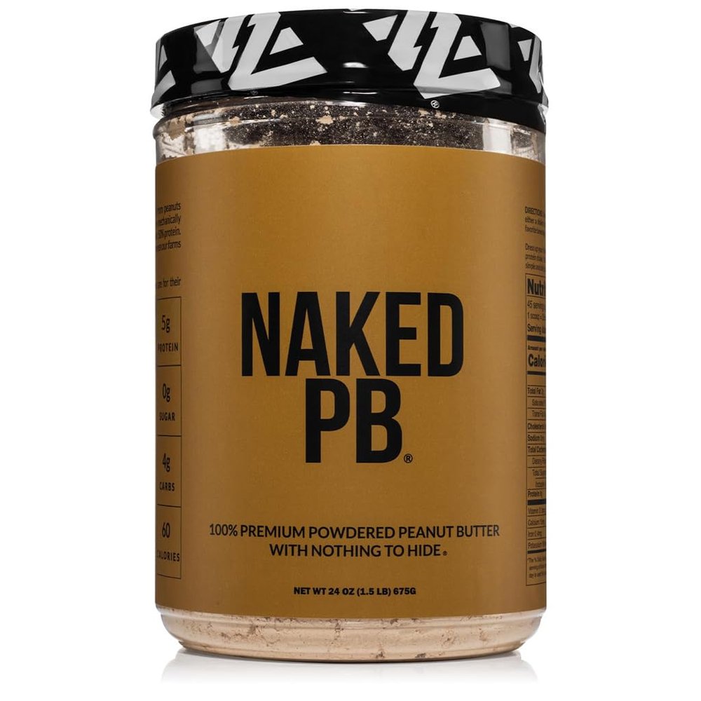 Naked 1.5 LB Powdered Peanut Butter from US Farms Bulk, Only 1 Ingredient - Roasted Peanuts, Vegan, No Additives, Preservative Free, No Salt, No Sugar - 45 Servings - NAKED PB