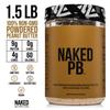 Naked 1.5 LB Powdered Peanut Butter from US Farms  Bulk, Only 1 Ingredient - Roasted Peanuts, Vegan, No Additives, Preservative Free, No Salt, No Sugar - 45 Servings - NAKED PB view 4