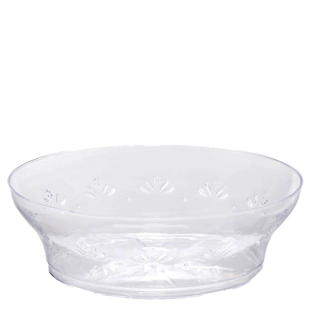 EcoQuality 10 oz Crystal Like Clear Plastic Bowls - Disposable Plastic Salad Bowls China Like, Heavy Duty Plastic Dessert Bowls for Baby Showers, Weddings, Birthday Party, Receptions (70 PACK)