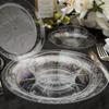 EcoQuality 10 oz Crystal Like Clear Plastic Bowls - Disposable Plastic Salad Bowls China Like, Heavy Duty Plastic Dessert Bowls for Baby Showers, Weddings, Birthday Party, Receptions (70 PACK) view 2