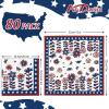 AnyDesign 80Pcs Patriotic Paper Napkins Disposable Red Blue Flowers Butterflies Stars Luncheon Paper 4th of July Dessert Dinner Hand Napkin for Independence Day Memorial Day Supplies, 6.5 x 6.5 Inch view 2