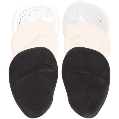 3pairs Metatarsal Pads for High Heels Forefoot Support Cushions Comfortable Gel Inserts to Reduce Foot Soreness for Shoes and Black Options