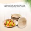 SWEET FLAVOR Natural Palm Leaf Bowl 5 Inch (100 Count) Biodegradable Bowls Dinnerware for Parties and Events, Ideal for Eco-Friendly, Serving appetizers, salads, and side dishes view 2