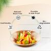 SWEET FLAVOR Natural Palm Leaf Bowl 5 Inch (100 Count) Biodegradable Bowls Dinnerware for Parties and Events, Ideal for Eco-Friendly, Serving appetizers, salads, and side dishes view 4