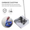 SAFIGLE Stainless Steel Dustpan for Effective Home Cleaning and Refuse Collection Duty Household Dustpan with Long Handle, Ideal for Home, and Garage Cleaning view 2