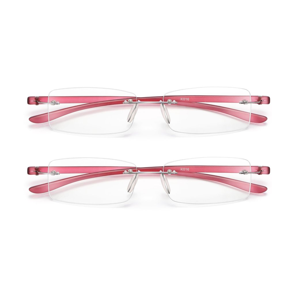 2 Pack Blue Light Blocking Reading Glasses Computer Gaming Black Red Mens Womens (red, 4, diopters)