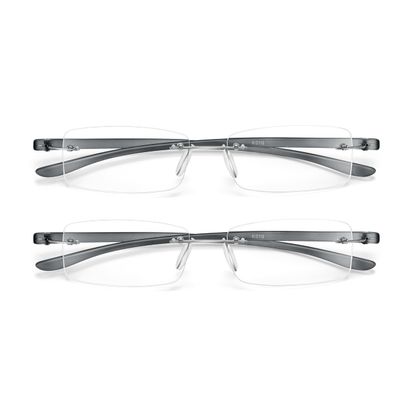 2 Pack Blue Light Blocking Reading Glasses Computer Gaming Black Red Mens Womens (black, 1.25, diopters)