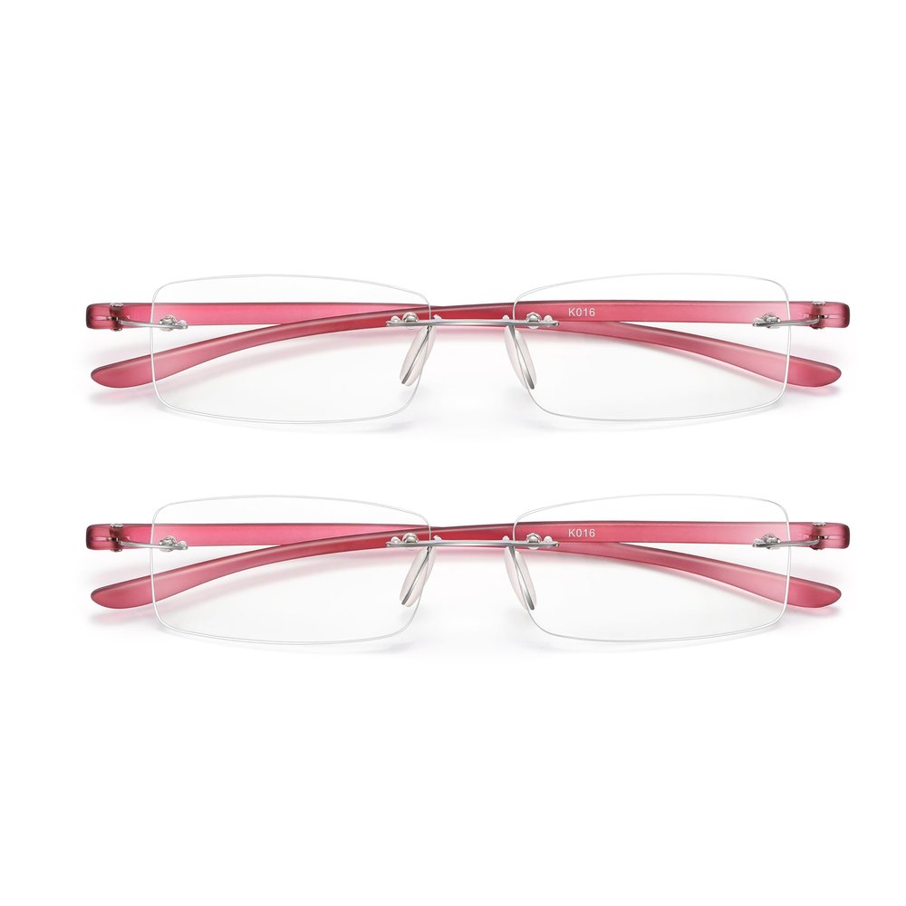 2 Pack Blue Light Blocking Reading Glasses Computer Gaming Black Red Mens Womens (red, 1.75, diopters)