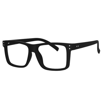 Eyekepper Oversized Reading Glasses Square Large Frame Readers for Men and Women - Black +5.00