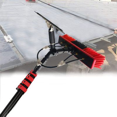 3.6m - 10.8m Extension Pole Squeegee Window Washer Combo Telescopic Pole for Window Cleaning Pole Water Brush Extendable Cleaner Conservatory Roof ?5cm Brush Head?/a>