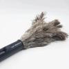 16.14in Retractable Feather Duster Portable Car Duster Cleaner Washable Mini Duster with Handle for Blinds Kitchen Keyboard Office Household (Brown) view 4