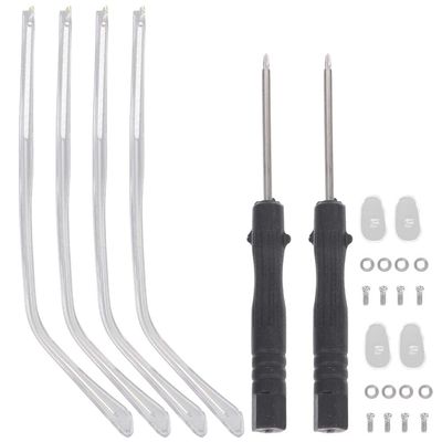 Uonlytech Replacement Eyeglass Arms 2 Sets Universal Metal Glasses Legs Temples Anti-Allergic Comfortable Design for Eyeglasses Repair and Secure Fit