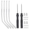 Uonlytech Replacement Eyeglass Arms 2 Sets Universal Metal Glasses Legs Temples Anti-Allergic Comfortable Design for Eyeglasses Repair and Secure Fit view 1