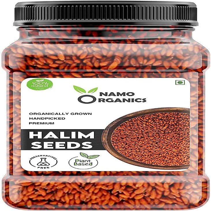JOKE Namo Organics 350 Gm Halim Seeds (Aliv Seeds) - Protein Rich & Hair Growth - Sourced 100% Raw from Organic Farms - by Namo OrganicsQ