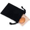 50 Pcs BLACK 3x4 Jewelry Pouches Velour Velvet Gift Bags view 1