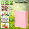 100 Pack 5.9x3.15x8.26 inch Small Pink Gift Bags, Kraft Bags with Handles Bulk for Birthday Party Favors,Gift Paper Bags,Retail Shopping Business Goody Craft Gift Bags view 4