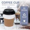 [100 Pack 16 oz Disposable Coffee Cups with Lids and Sleeves - To Go Coffee Cups for Hot & Cold Drinks view 3