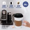 [100 Pack 16 oz Disposable Coffee Cups with Lids and Sleeves - To Go Coffee Cups for Hot & Cold Drinks view 4