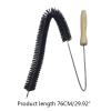 Wood Handle Long Cleaning Brush Water Pipe Drainage Dredge Tool Flexible Cleaner Brush Radiator Duster Long-haired Cleaning Dust view 3
